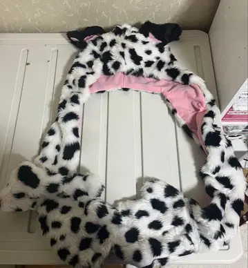 101마리 강아지 캡 머플러