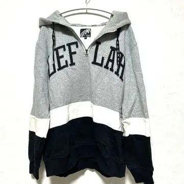 LEFLAH 와니마 하프 지퍼 후드티 XL