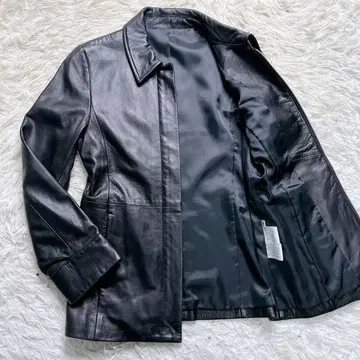 [ 새상품급 ] 무인양품 레더 자켓 램 가죽 양가죽 블랙 S