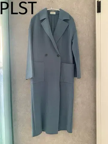 새상품급 PLST 울 텐셀 리버 체스터 롱 코트