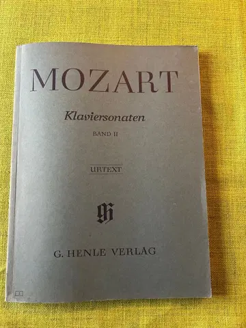 모차르트 피아노 소나타 악보 제2권 Mozart