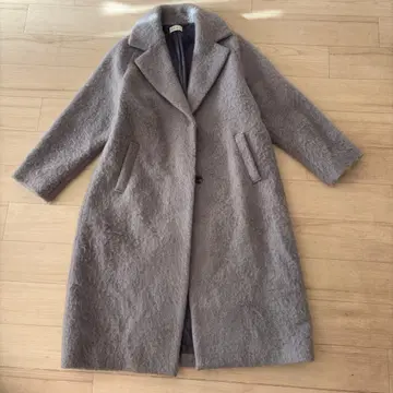 [ 인기 완판템 ] PLST/플라스테 샤기 체스터 코트 그레이 M