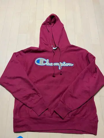 Champion 와인 레드 후드티 L 사이즈