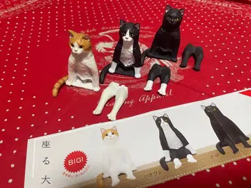 키탄클럽 앉아있는 큰 고양이 전 3종 set 캡슐 토이/피규어