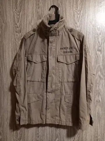 AVIREX 아비렉스 밀리터리 자켓 베이지 M 211