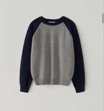 Ohotoro Scheme Raglan Knit 그레이/네이비