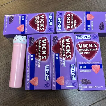 VICKS 메디케이티드 드롭 치이카와 (먼작귀) 케이스 포함