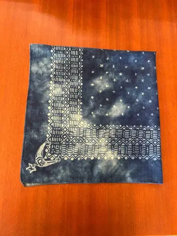 45R 실크 인디고 스카프