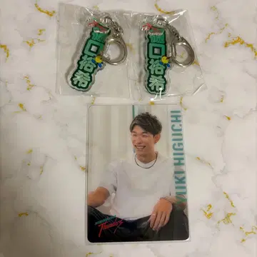 히로시마 썬더즈 FC 한정판 가챠 키링 포토 카드 히구치 유키 선수