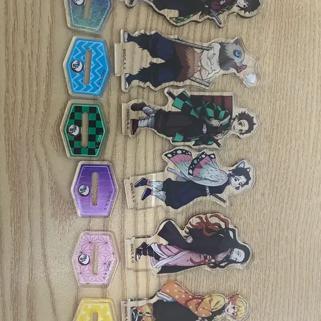 귀멸의 칼날 아크릴 스탠드 뱃지 전종