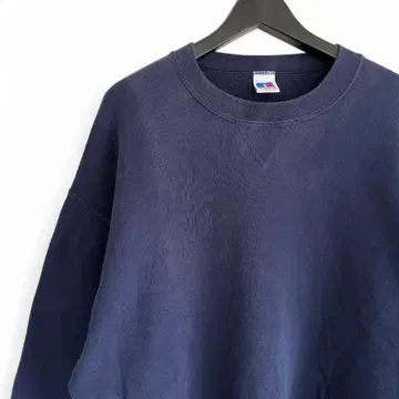 90s 빈티지 멕시코제 RUSSELL 무지 네이비 C10