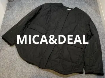 MICA&DEAL 운모 노카라 퀼팅 코트