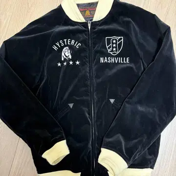 Hysteric Glamour 바시티 자켓 블랙