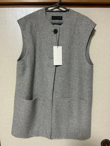 ZARA 그레이 슬리브리스 베스트 XS