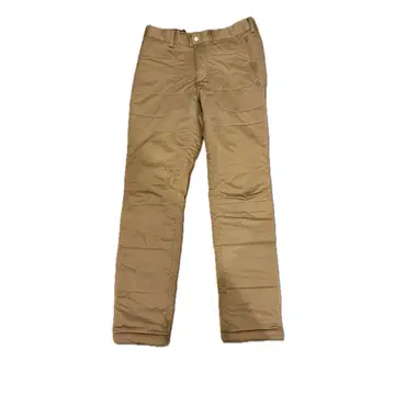 [빔즈] 베이지 본딩 팬츠 자수 로고 M