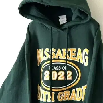 포트&컴퍼니 NASSAKEAG 후드티 L 그린 녹색 구제 의류