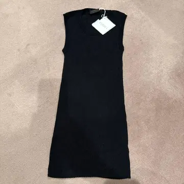 LA PERLA 블랙 슬리브리스