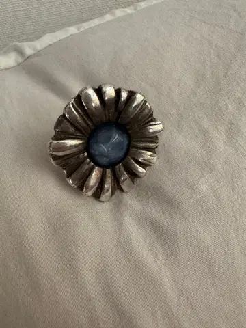 BEAMS 플라워 반지 파란색