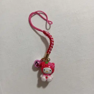 지역 한정 헬로키티 도치기 한정판 딸기 스트랩 레어