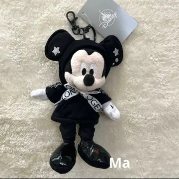미키 봉제 인형 키링 키체인 Black style
