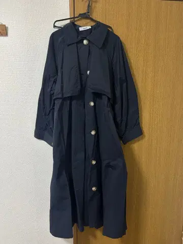 HANNE 네이비 트렌치코트