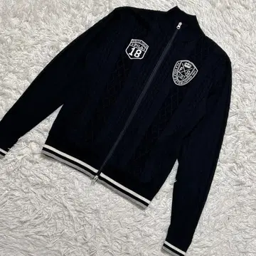 [ 2300 ] FILA 골프 니트 스웨터 긴팔 블랙