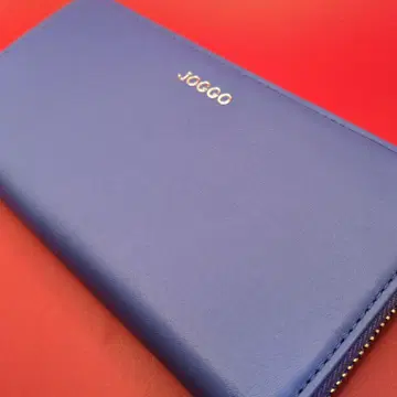 JOGGO 블루 장지갑 골드 지퍼