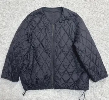 23구 노카라 퀼팅 자켓 코트 블랙 38