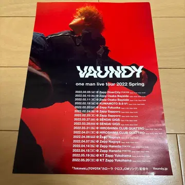 VAUNDY 2022년 봄 원맨 라이브 NIDONE 플라이어