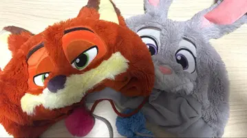 팬캡 2개 세트 닉 & 주디 디즈니 주토피아 2