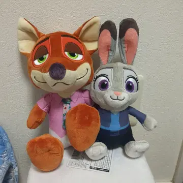 주토피아 페어 봉제 인형 닉 & 주디 디즈니