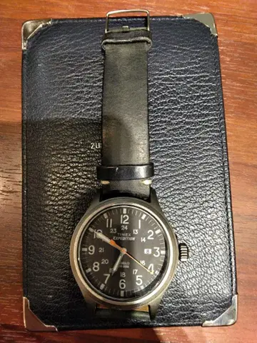 TIMEX 익스페디션 블랙 손목시계