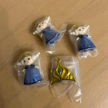 엘사 피규어 3개 세트 왕관 포함