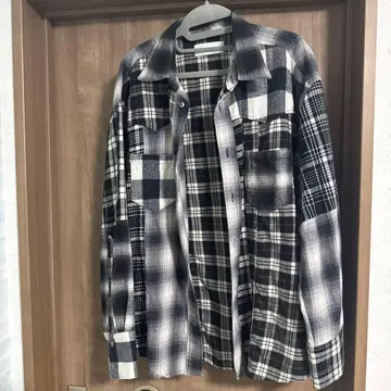 MIYAGIHIDETAKA 체크 무늬 긴팔 셔츠