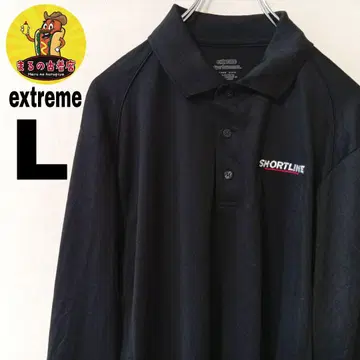 USA 구제 extreme 긴팔 피케 셔츠 L 블랙