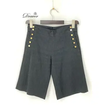 B0004/컨디션 최상 DRAWER 드로어 린넨 캐시미어 울 무지