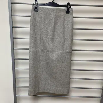 UNITED ARROWS 그레이 타이트 스커트 미디 기장