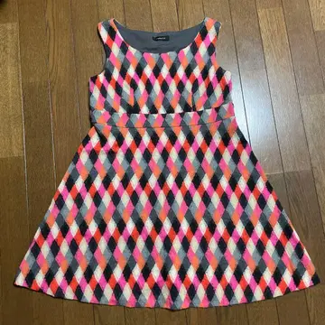 타바사 튜닉 핑크 x 오렌지 사이즈 36