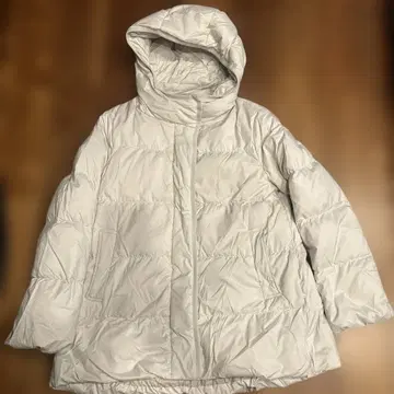 다운 자켓 L 사이즈 후드 부착