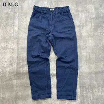 DMG [S] 워크 팬츠 치노 팬츠 세미 테이퍼드 라인 지퍼 플라이