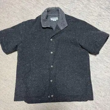 사사프라스 울 보아 자켓 반팔 그레이