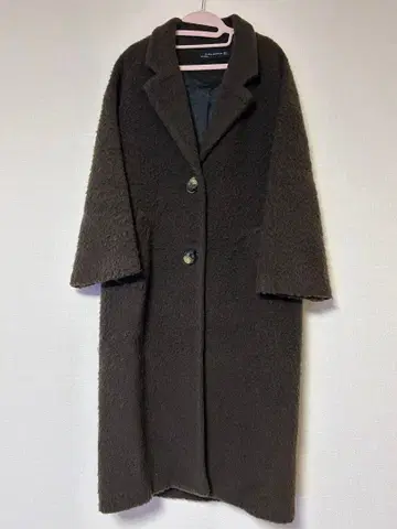 ZARA WOMAN 다크 브라운 롱 코트