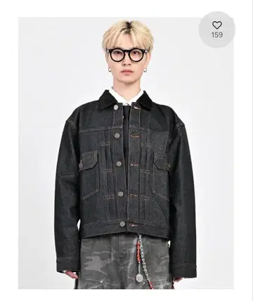 지하인 온라인 데님 셋업 M 사이즈 BLACK 자켓 데님