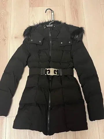 GYDA 롱 다운 자켓 벨트 포함