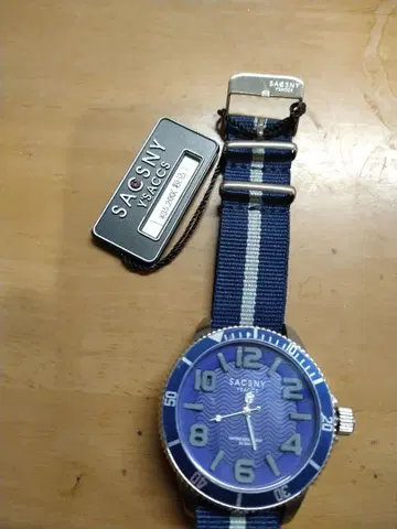 SACSNY YSACCS 쿼츠 손목시계 20BAR 블루