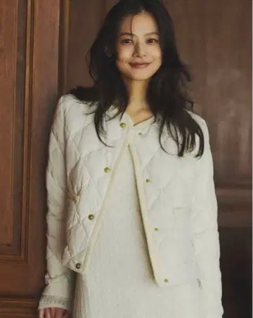 [ 새상품급 ] TAION x anuans 노카라 퀼팅 숏 다운