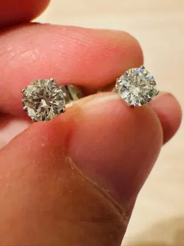 스와로브스키 한 알 다이아풍 귀걸이