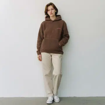 리바이스 후드티 브라운 플리스 후드 L 사이즈 466