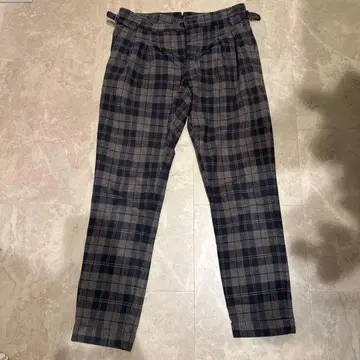 이탈리아제 SIVIGLIA 체크 무늬 슬랙스