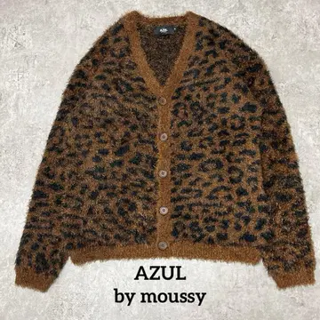 AZUL by moussy 레오파드 가디건 M y2k